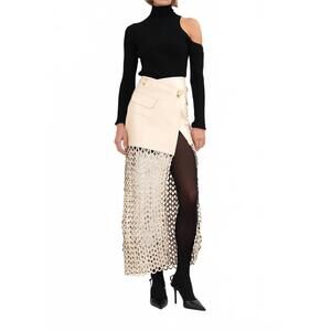 NEW NONCHALANT LABEL kallan maxi skirt in creme